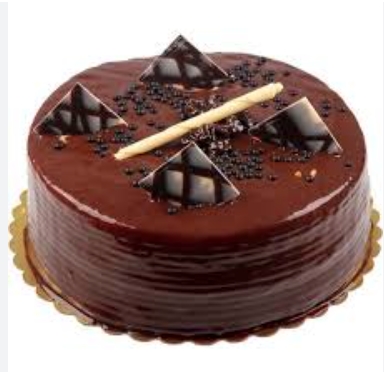 2-3 Kişilik Yuvarlak Sade Çikolatalı Pasta