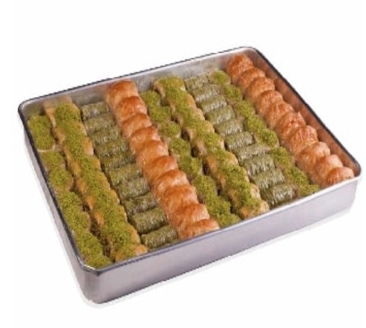 2500 Gr ( 2.5 Kg ) Karışık Cevizli ve Fıstıklı Baklava
