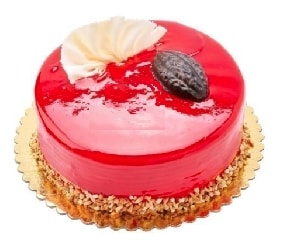 9-12 Kişilik Sade Klasik Frambuazlı Yaş Pasta