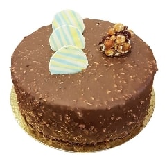 Şık Sunumlu Sade Çikolatalı Küçük Boy Pasta